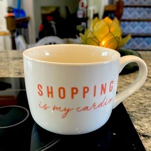 Where’s my shopping friends at 🛍️🥰  New “Shopping is my Cardio” Mug